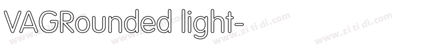 VAGRounded light字体转换